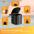 Social Hike Portable Folding Camping Toilet - Lightweight Compact Design - SuperSaverAU - view 3