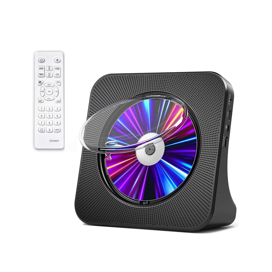 Tooleroo Bluetooth Portable Desktop CD Player Speaker - Black