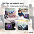 Tooleroo Bluetooth Portable Desktop CD Player Speaker - Black