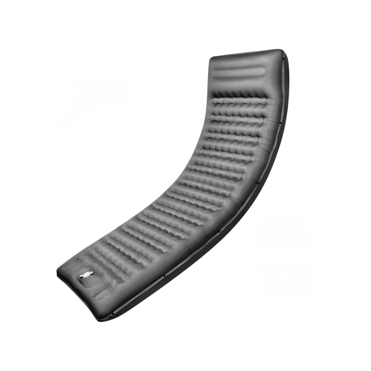 Social Hike Step-Inflating Camping Mattress - Lightweight Waterproof Grey