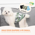 Rooster Farms Male Dog Diapers Small 3-Pk Washable Reusable Nappies - SuperSaverAU - view 3