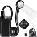 Social Hike Portable Camping Shower Kit - 6000mAh Rechargeable Pump, LED Display - SuperSaverAU - view 1