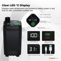 Social Hike Portable Camping Shower Kit - 6000mAh Rechargeable Pump, LED Display - SuperSaverAU - view 3