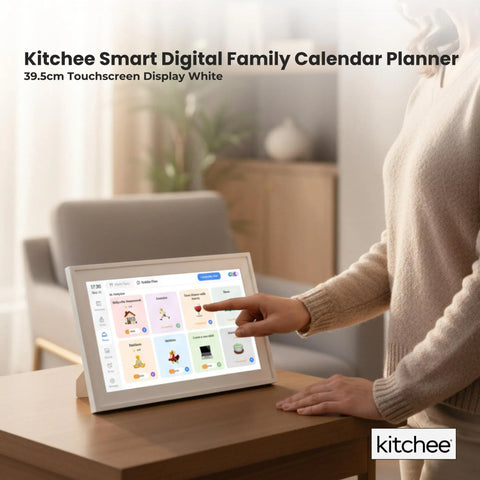 Kitchee Digital Calendar Smart Family Planner – White 15.6 Inch