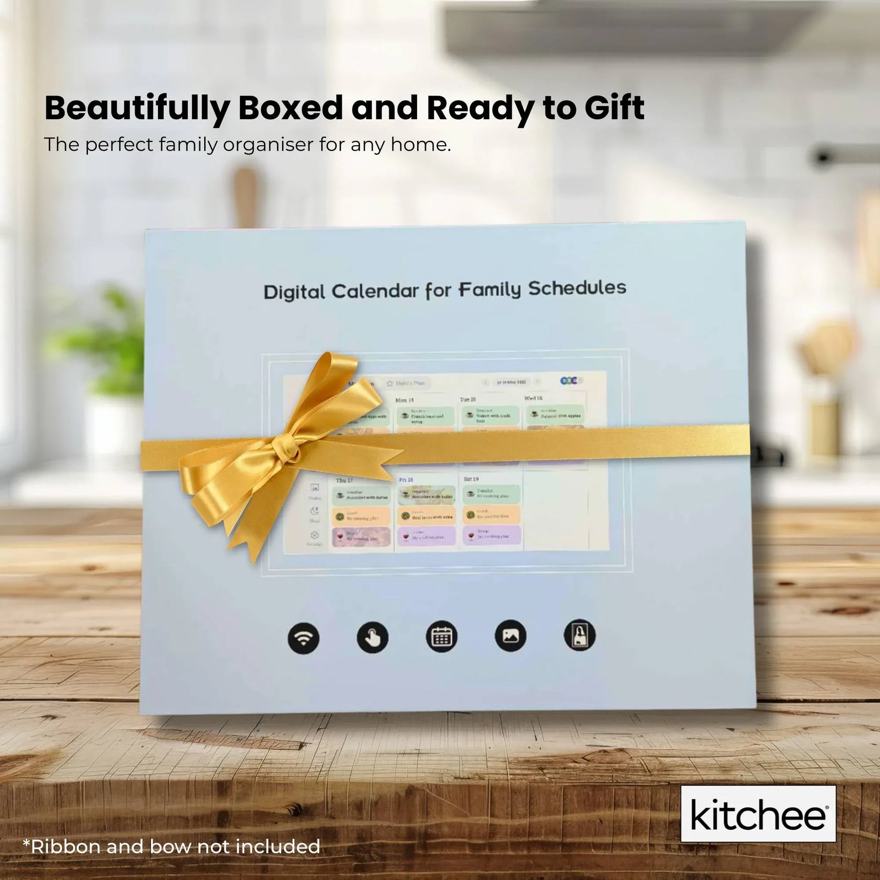 Kitchee Digital Calendar Smart Family Planner – White 15.6 Inch