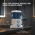 600ml Electric Dental Water Flosser Teeth Irrigator 10 Pressure Settings 7 Tips