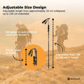 Social Hike Adjustable Trekking Poles Set - 2 Pack