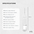 Orku Mini Rechargeable Water Flosser 180ml Travel Oral Irrigator USB-C