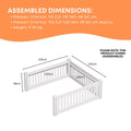 Rooster Farms PVC Dog Playpen Extension 3 Side Enclosure - 1.15m