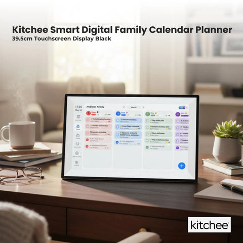 Kitchee Digital Calendar Smart Family Planner – Black 15.6 Inch Touchscreen