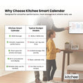 Kitchee Digital Calendar Smart Family Planner – Black 15.6 Inch Touchscreen