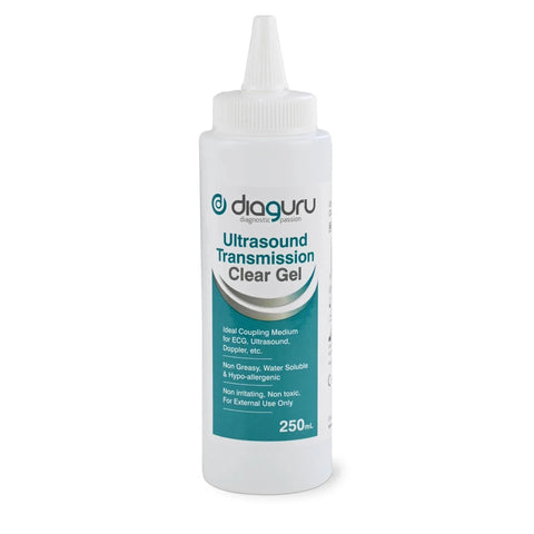 Diaguru Conductive Transmission Gel 250ml for Ultrasound ECG and Doppler Use
