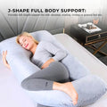 Orku Maternity Pregnancy Pillow – Grey J-Shape Full Body Support