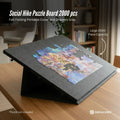 Social Hike 2000 Piece Felt Folding Puzzle Board Grey with Cover and 6 Drawers