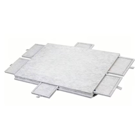 Social Hike 1000 Piece Felt Tilting Puzzle Board Silver with Cover and 6 Drawers