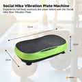 Social Hike KW566 55cm Vibration Plate Machine - Green