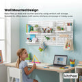 Kitchee Pegboard Wall Organiser Storage Kit 18 Hook and Basket Accessories White - SuperSaverAU - view 4