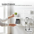 Kitchee Pegboard Wall Organiser Storage Kit 18 Hook and Basket Accessories White - SuperSaverAU - view 6