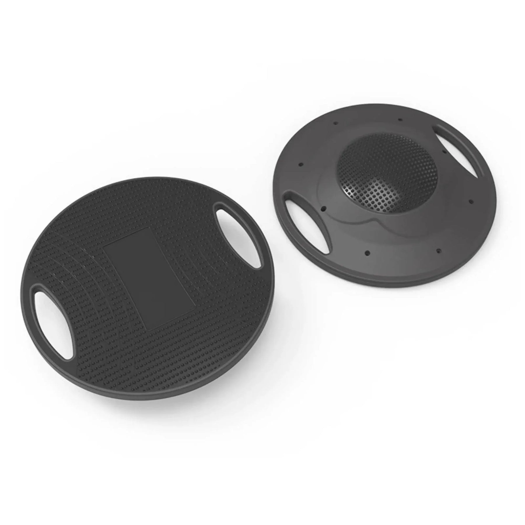 Social Hike Balance Board Wobble Non-Slip Round Exercise Trainer 41cm Black - SuperSaverAU - view 1