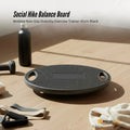 Social Hike Balance Board Wobble Non-Slip Round Exercise Trainer 41cm Black - SuperSaverAU - view 2
