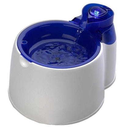 All for Paws 2L Fountain Fresh Water Fountain for Dogs & Cats - Easy Clean, Low Energy
