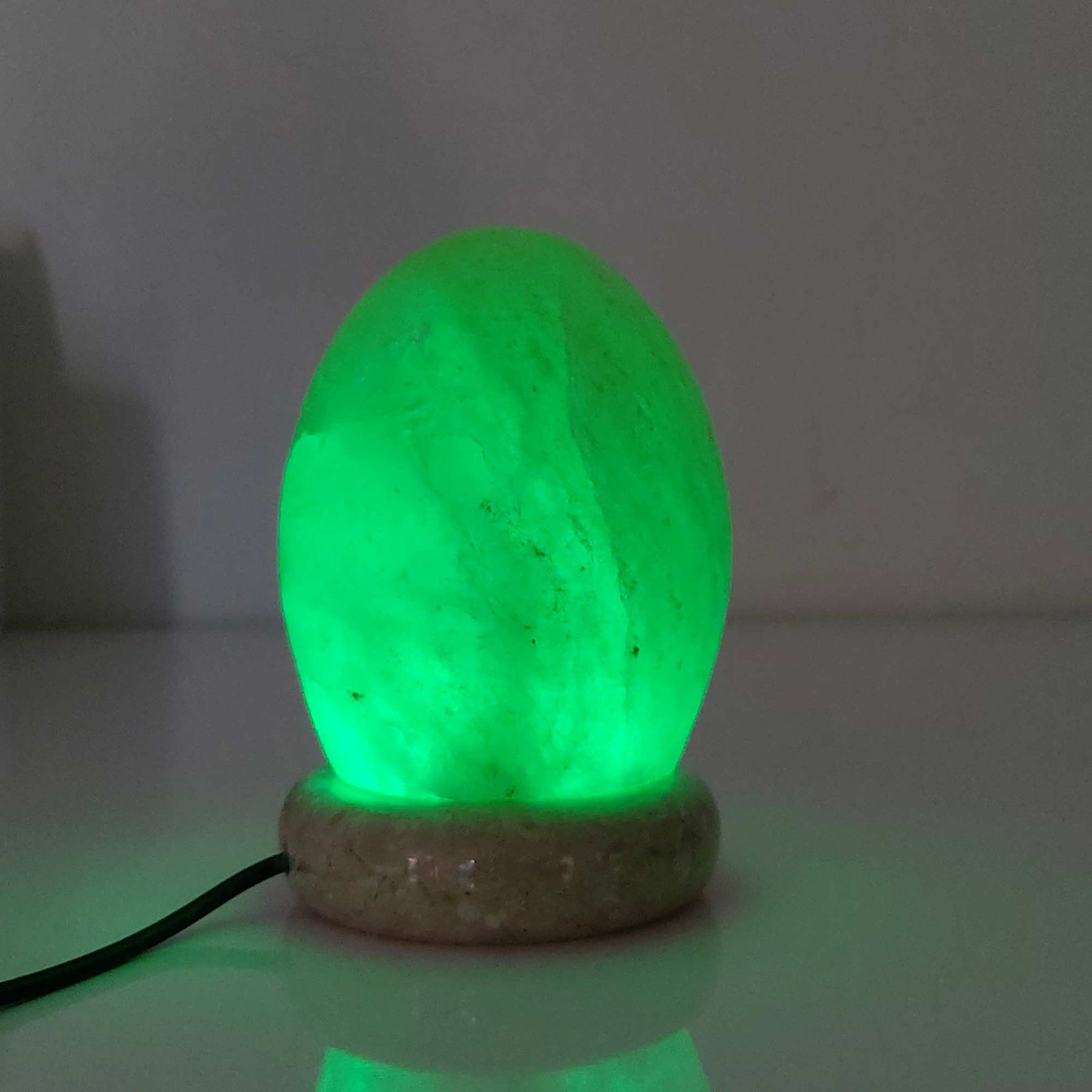 Premium Himalayan Pink Salt Lamp with Colour Changing LED - Egg Shape USB