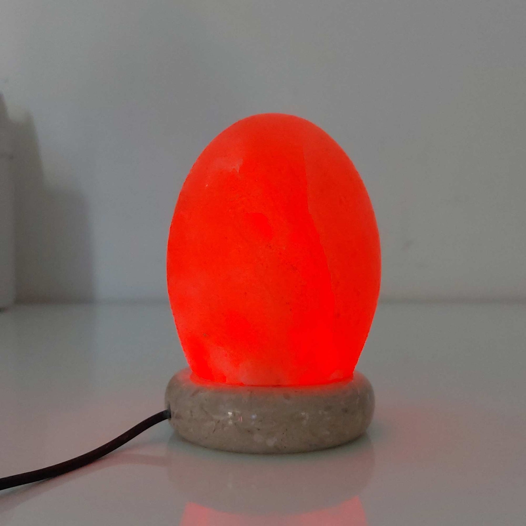 Premium Himalayan Pink Salt Lamp with Colour Changing LED - Egg Shape USB