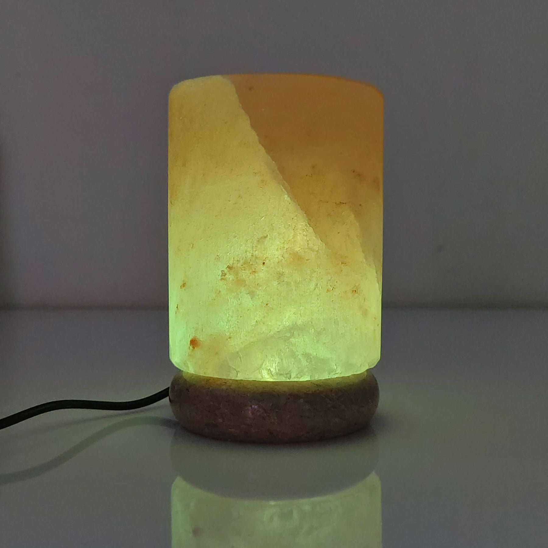 Himalayan Salt Lamp - Cylinder Shape 11cm - USB Colour Changing LED Light - SuperSaverAU - view 6