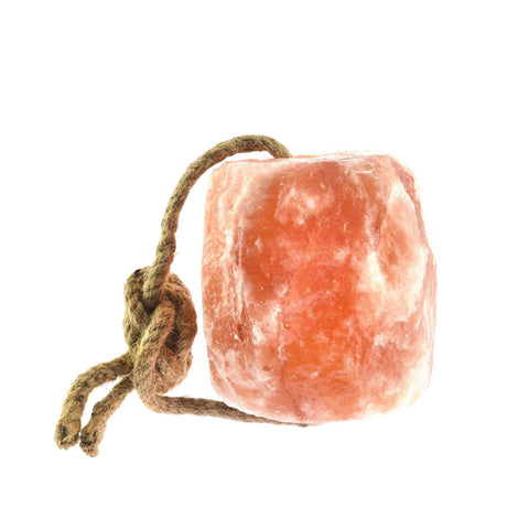 Himalayan Pink Salt Lick Rock for Animals - 2.5-3 kg with Hanging Rope - SuperSaverAU - view 1