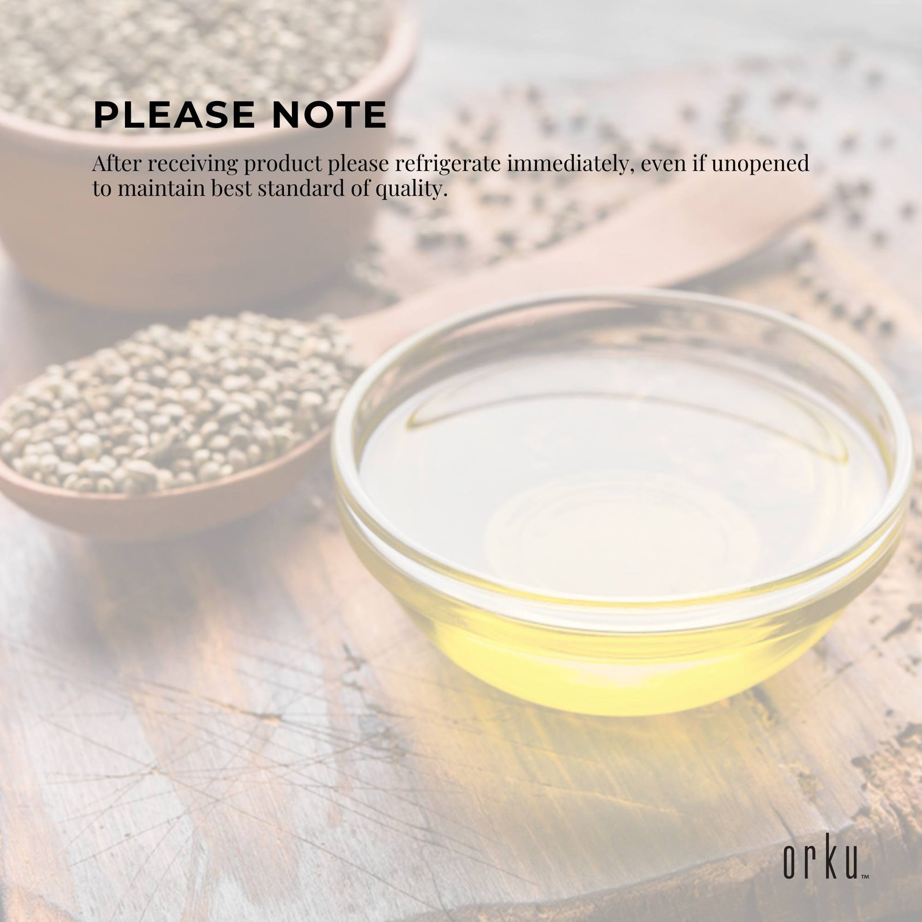 Orku 500ml Organic Hemp Seed Oil - Cold Pressed Food Grade Oils - SuperSaverAU - view 6