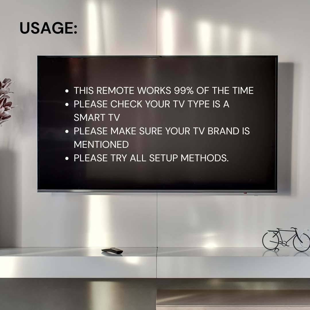 Tooleroo SMART TV Remote Control Compatible with PANASONIC DAEWOO HAIER & More