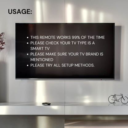 Tooleroo SMART TV Remote Control Compatible with PANASONIC DAEWOO HAIER & More