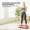 Social Hike Pink Vibration Machine Platform - Exercise Plate - Whole Body Workout