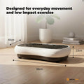 Social Hike Vibration Plate Machine with Remote & Resistance Bands - White, 68cm