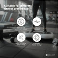 Social Hike Vibration Plate Machine with Remote & Resistance Bands - White, 68cm