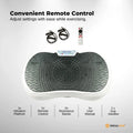 Social Hike Vibration Plate Machine with Remote & Resistance Bands - White, 68cm