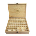 Essential Oils Wooden Storage Box - 74 Slots for 5ml, 10ml, 15ml Bottles - SuperSaverAU - view 6