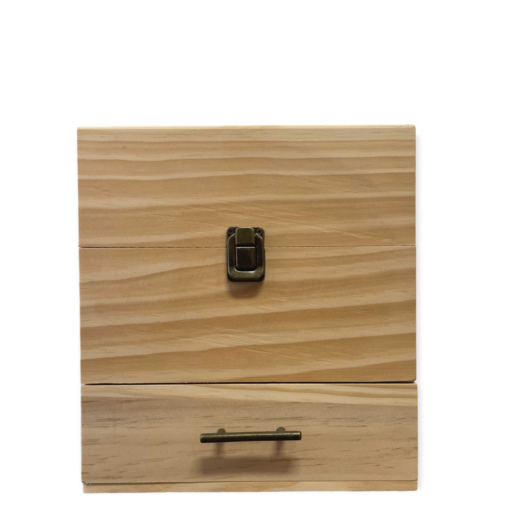 Essential Oils Wooden Storage Box - 59 Slots, 3-Tier, Pine Wood, Natural - SuperSaverAU - view 7