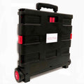 Foldable Portable Shopping Cart with Telescopic Handle and Smooth Rolling PVC Wheels - SuperSaverAU - view 2