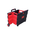 Foldable Portable Shopping Cart with Telescopic Handle and Smooth Rolling PVC Wheels - SuperSaverAU - view 4