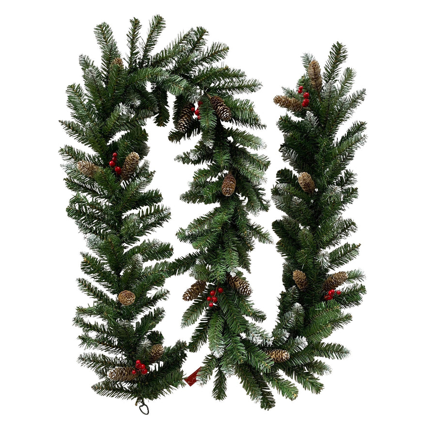 Christabelle 2.7m Christmas Garland with Pine Cones & Berries Pine Tree Decoration Ornament - SuperSaverAU - view 1