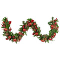 Christabelle 1.85m Christmas Garland with Red Berries Pine Cones Baubles Bows Tree Decoration Ornament - SuperSaverAU - view 1