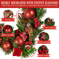 Christabelle 1.85m Christmas Garland with Red Berries Pine Cones Baubles Bows Tree Decoration Ornament - SuperSaverAU - view 4