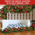 Christabelle 1.85m Christmas Garland with Red Berries Pine Cones Baubles Bows Tree Decoration Ornament - SuperSaverAU - view 5