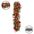 Christabelle 1m Christmas Garland with Red Berries & Pine Cones Baubles Berries Tree Decoration Ornament Red Green - SuperSaverAU - view 2