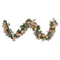 Christabelle Premium 1.8m Christmas Garland Jewelled Baubles & Berries Tree Decoration Ornament Pink Silver Gold - SuperSaverAU - view 1
