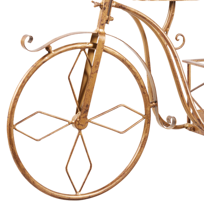 Christabelle Antique Gold Bicycle Christmas Tree Display Decoration Ornament