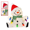 Christabelle Sitting Christmas Snowman Display With Lights - 40cm - SuperSaverAU - view 2
