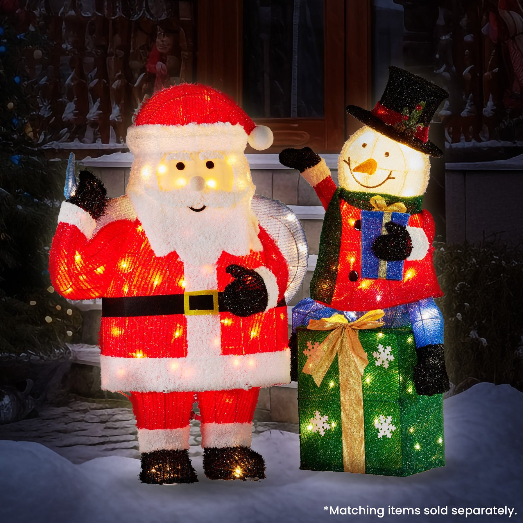 Christabelle 81cm Christmas Santa Display with Lights - SuperSaverAU - view 6