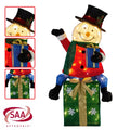 Christabelle 85cm Christmas Snowman On Presents Display with Lights - SuperSaverAU - view 3